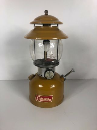 Rare Gold Bond Yellow Mustard Coleman Lantern 200a Vintage (being)