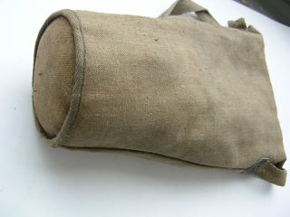 Ital Italy Italian T35 gas mask,  filter 1940 year dated,  canvas bag 3