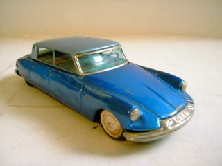 1960,  S Bandai Citroen Ds19 Tin Friction Toy Car