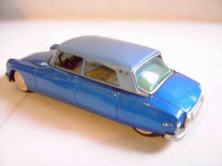 1960,  s BANDAI CITROEN DS19 TIN FRICTION TOY CAR 4