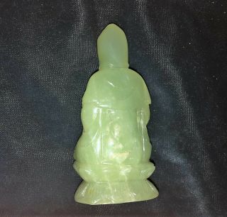 OLD CHINESE GREEN JADE BUDDHA FIGURE 3