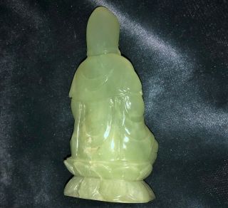 OLD CHINESE GREEN JADE BUDDHA FIGURE 5