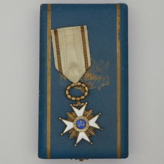 Latvia Medal Order Of The Three Stars Knight Class With Case