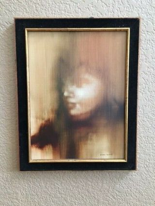 Vintage Signed Oil Painting - Child By Zora Duvall