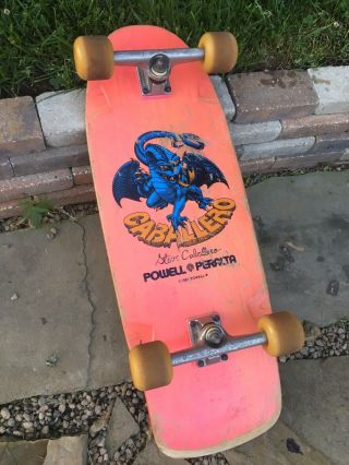 Vintage 1981 Powell Perata Steve Caballero Skateboard Bones Street Cubics 3