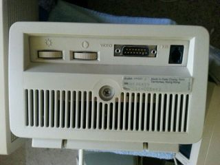 Vintage digital DEC Computer Monitor VR201 with DEC BCC02 Video Cable 8
