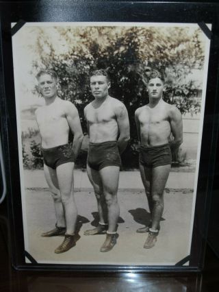 Pre Ww2 1920s Usmc Marine Boxer Sports Shanghai Peking China Ega Shorts & Tattoo