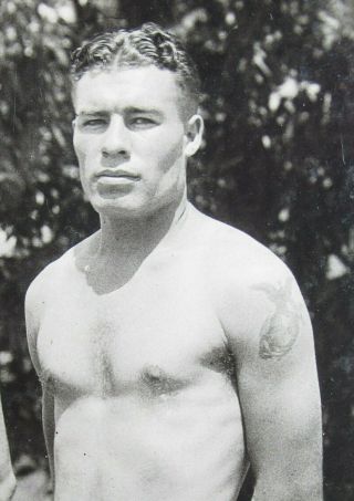 Pre WW2 1920s USMC Marine Boxer Sports Shanghai Peking China EGA Shorts & Tattoo 3