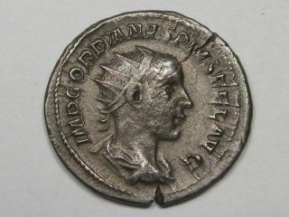 Ancient Roman Coin: Antoninianus Gordian Iii (238 - 244 Ad).  Rev Hercules.  28