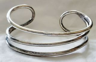 Vintage Tiffany & Co Elsa Peretti Wire Cuff Bracelet 925 Sterling Silver