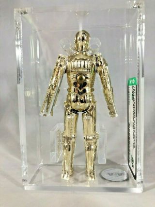 C - 3PO Kenner Vintage Star Wars Loose AFA 85 NM,  1977 HK ROTJ ESB POTF Gold 2