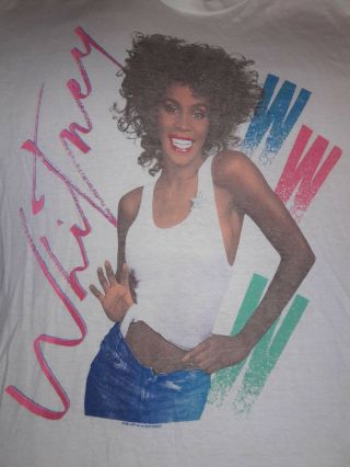 Whitney Houston Shirt Vintage 1987 The Moment Of Truth World Tour Rap Hip - Hop