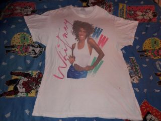 Whitney Houston Shirt Vintage 1987 The Moment Of Truth World Tour RAP HIP - HOP 2