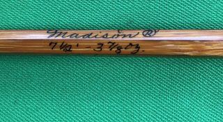 Orvis Impregnated Bamboo Fly Rod 7 1/2’ 6wt 7