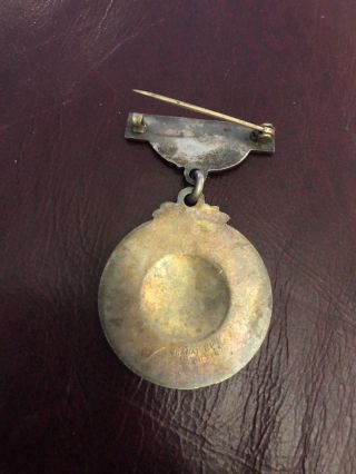 Antique 1919 US Military WWI Award Medal San Francisco Warrior 980/1000 Silver 3