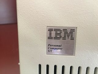 Vintage IBM PC XT Model 5160,  640KB RAM,  monocrome,  ST238R drive 3
