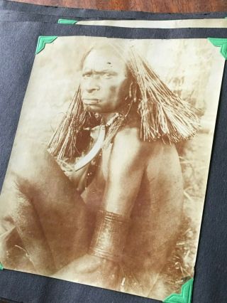 Vintage Wwi Era Photo Album Missionary Military Political History Tribal