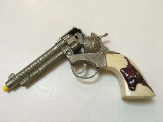 Vintage ' HUBLEY TEXAN JR ' Toy Cap Gun.  Cowboy Pistol.  collectible 3