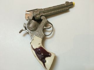 Vintage ' HUBLEY TEXAN JR ' Toy Cap Gun.  Cowboy Pistol.  collectible 4