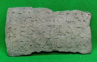 Ancient Roman Votive Lead Tablet With Inscription - 100/200 Ad - Rare