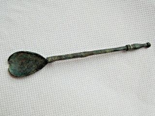 Ancient Roman Bronze European Spoon 1st - 3rd Century Ad Very Rare