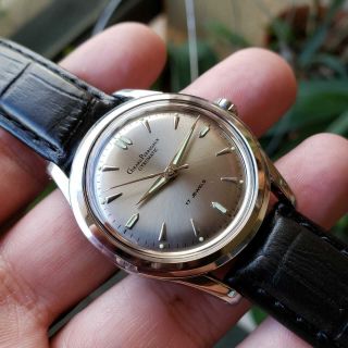 Vintage GIRARD PERREGAUX Gyromatic Stainless Steel Men ' s Automatic SERVICED 2