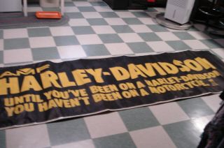 Oem Harley Vtg Dealer Banner 60s - 70s Amf Sign