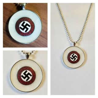 Authentic National Sozialistische D.  A.  P Pendant Chain Pendant Necklace