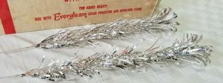 Vintage EVERGLEAM STAINLESS ALUMINUM 4 ' XMAS TREE Retro Mid Century 2