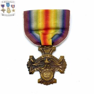 Wwi U.  S.  Victory Medal State Of Oregon Slot Brooch World War 1