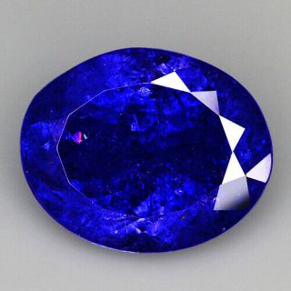 8.  4Ct 100 Natural Unheated AAAAA Violet Blue Tanzanite D ' Block QTEg67 2