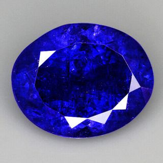 8.  4Ct 100 Natural Unheated AAAAA Violet Blue Tanzanite D ' Block QTEg67 3