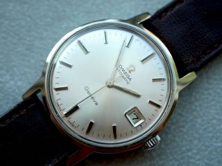 Vintage Omega Automatic Geneve Date Cal.  562 Ref.  166.  070 Mens Wristwatch Watch