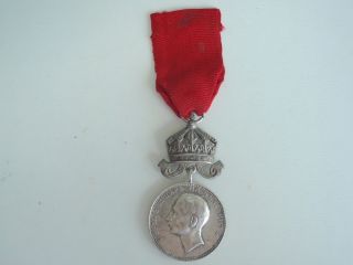 Bulgaria Kingdom Medal For Merit 2nd Class With Crown.  Silver Vf,
