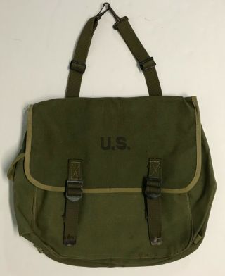 Wwii 1944 Dated Musette Bag By The Standard Garment Co.