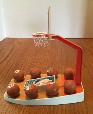 2 Vintage NBA Logo Mini Gumball Basketball Sets1970s with Backboards17 Teams 2