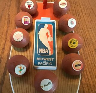 2 Vintage NBA Logo Mini Gumball Basketball Sets1970s with Backboards17 Teams 4