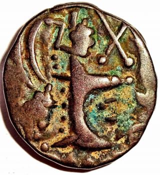 Ancient - Kidarties Of Kashmir - Base Gold Dinar Of 5th Century - Rare Coin Kbg3