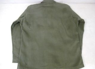 WWII US Army OD7 HBT Herring Bone Twill 2nd Pattern Combat Jacket Shirt 36R 1 5