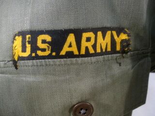 WWII US Army OD7 HBT Herring Bone Twill 2nd Pattern Combat Jacket Shirt 36R 1 7