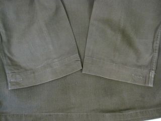 WWII US Army OD7 HBT Herring Bone Twill 2nd Pattern Combat Jacket Shirt 36R 1 8