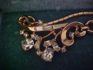 Alfred Philippe Vintage TRIFARI Diamante SET 4 PC Necklace Earring Bracelet Pin 5