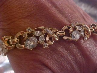 Alfred Philippe Vintage TRIFARI Diamante SET 4 PC Necklace Earring Bracelet Pin 6