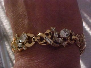 Alfred Philippe Vintage TRIFARI Diamante SET 4 PC Necklace Earring Bracelet Pin 7