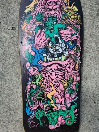 Vintage santa cruz skateboard deck Rob Roskopp V 3