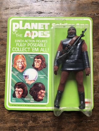 1967 Planet Of The Apes Action Figure Soldier Ape Rare Vintage Unpunched