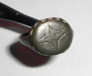 Ancient Byzantine Empire,  8th - 10th C.  Ad.  Bronze Ring