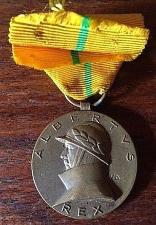 Belgium King Albert Medal 1909 - 1934 Ww1 Wwi Ww2 Wwii