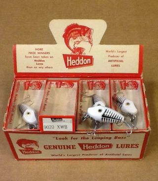 VERY SCARCE HEDDON MIDGIT DIGIT 12 PACK IN COUNTER TOP DISPLAY BOX VERY TUFF 8