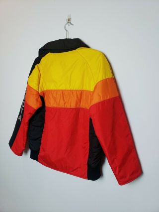 Vintage RARE Toyotaline Team Toyota Racing Jacket Medium Red Yellow 1970s 6